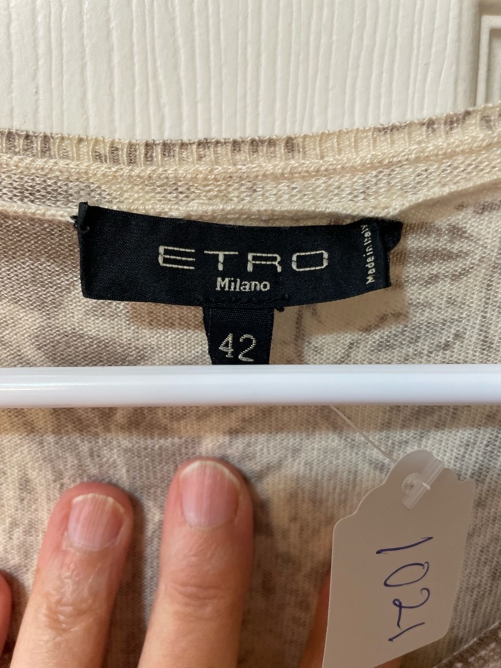 Etro Milano Size 42 Silk Cashmere Blend Top Paisley Floral Italy - Picture 2 of 9